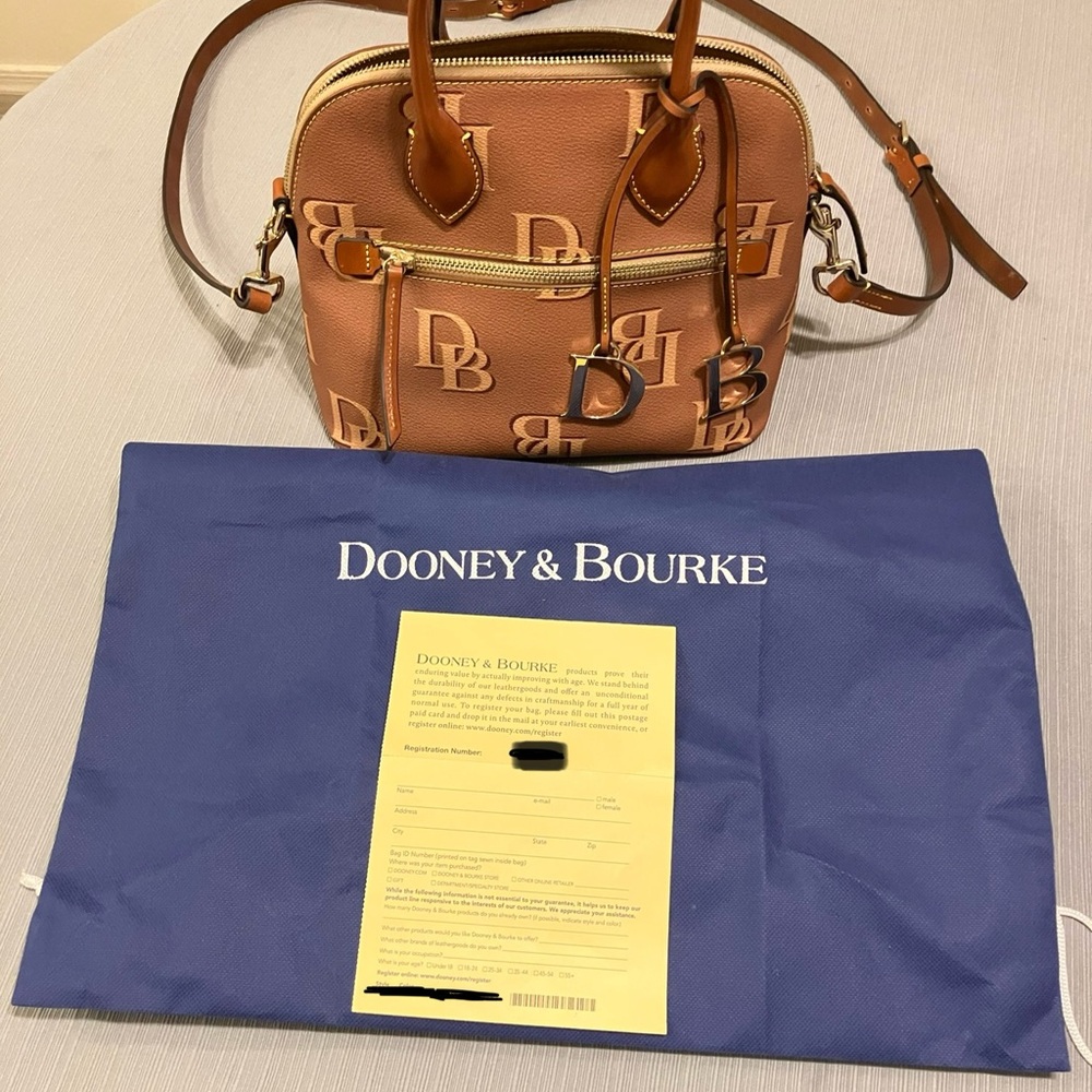 Dooney & Bourke Brown Leather Satchel